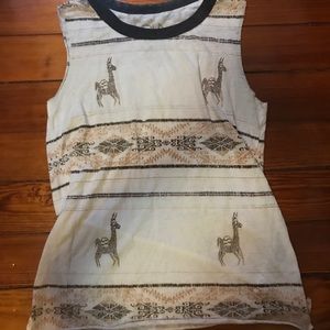 Cute alpaca tank top